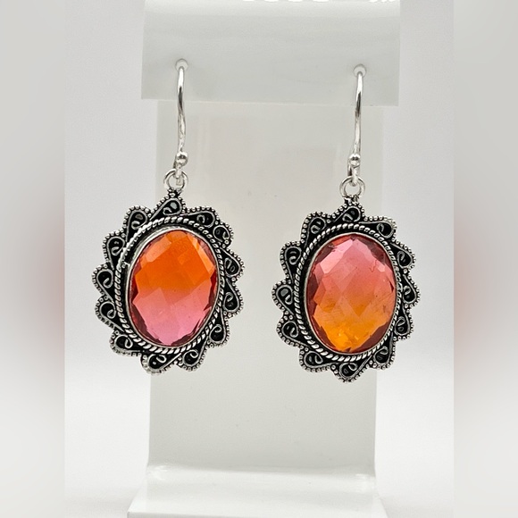 BI COLOR TOURMALINE EARRINGS - Picture 9 of 13